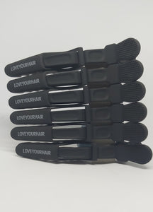 Crocodile Hair Clips (x6)