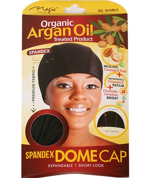 Organic Argan Oil Spandex Dome Cap