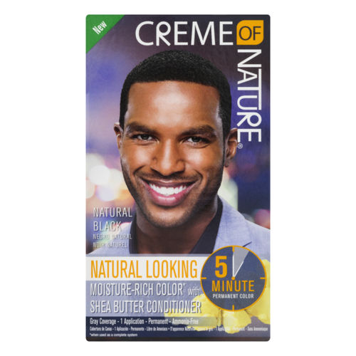 Creme Of Nature Permanent Hair Color For Men - Natural Black
