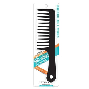 Stella Collection 10" Rake Handle Styling Comb