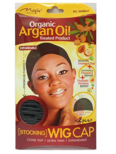 Organic Argan Oil Expandable Stocking Wig Cap